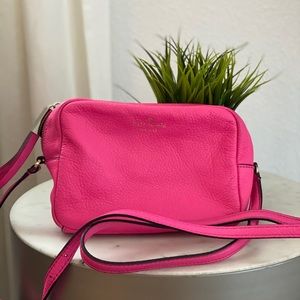 Kate spade leather hot pink crossbody bag